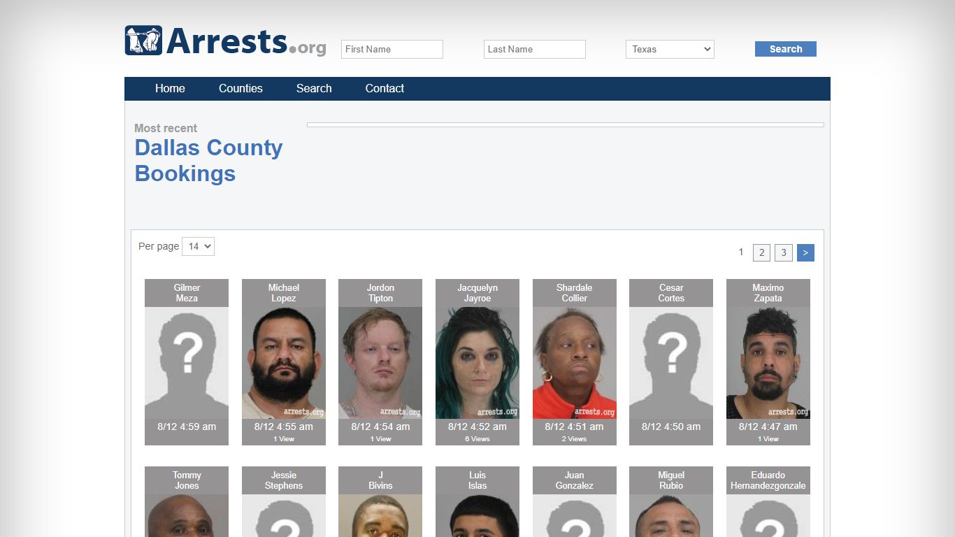 Dallas County Arrests and Inmate Search